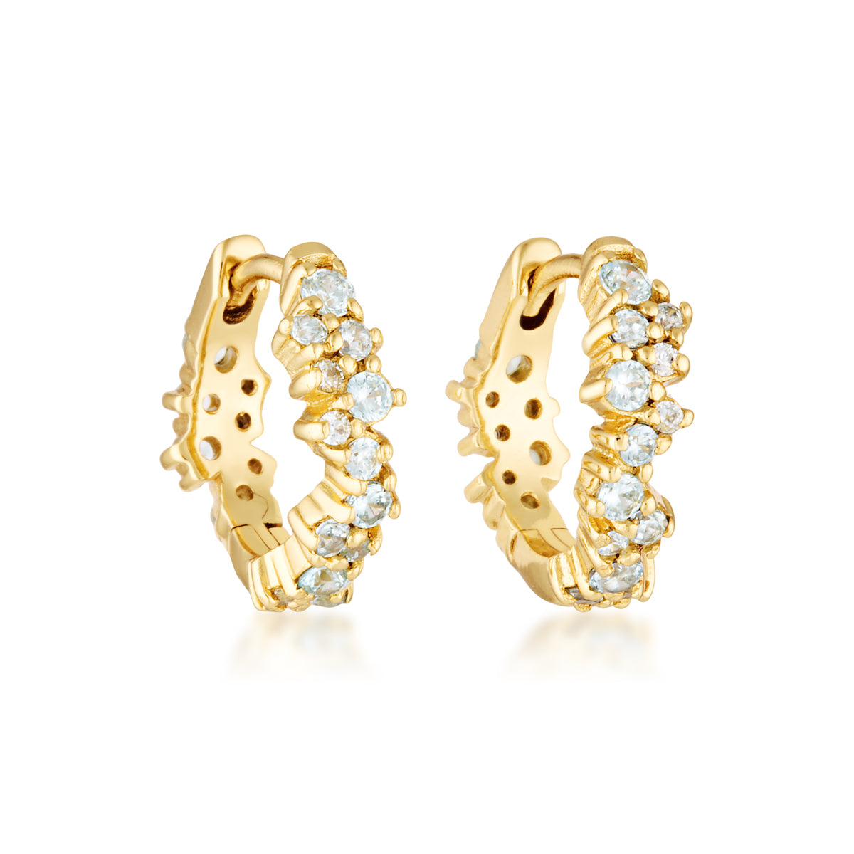 SOMETHING BLUE COVEY HOOPS | GOLD