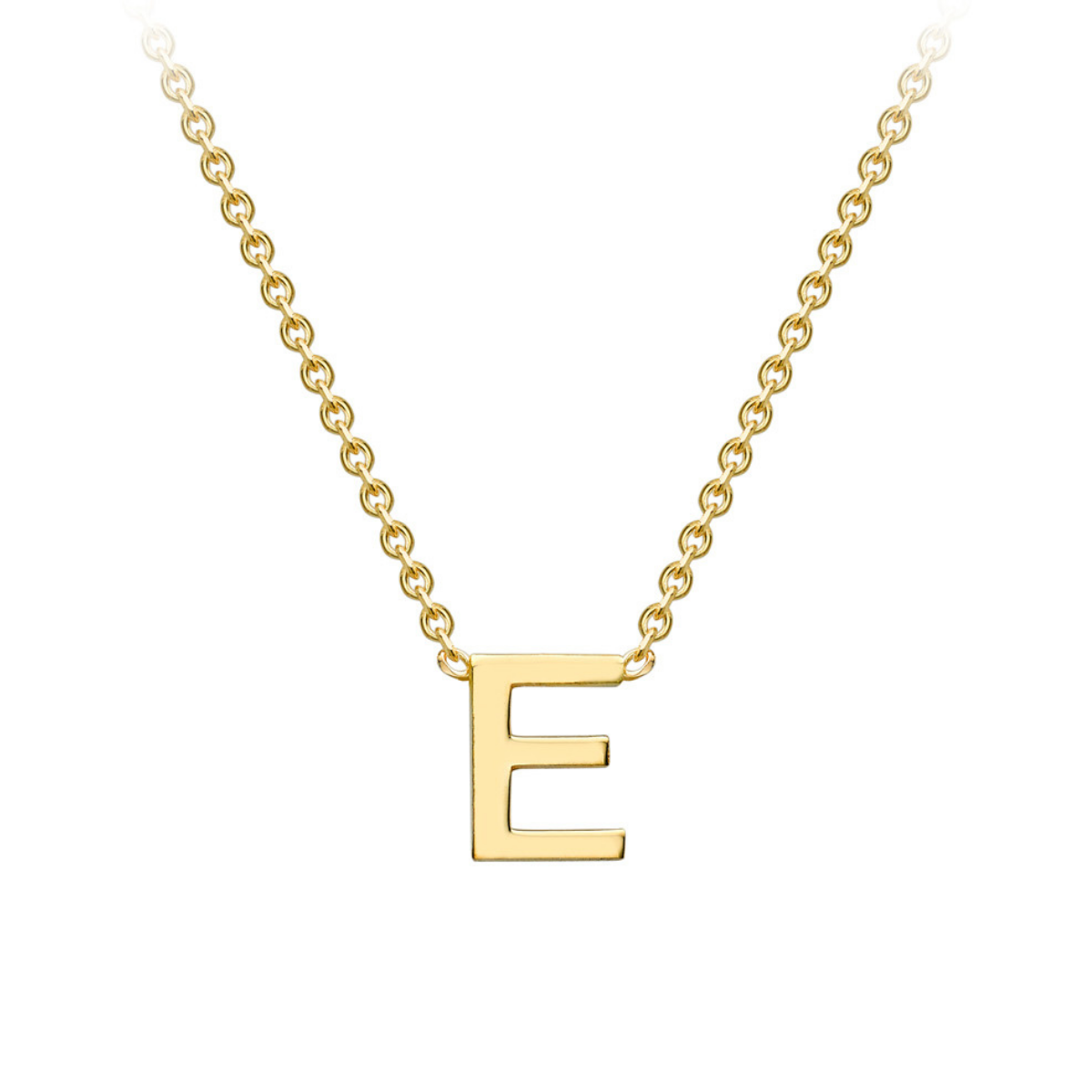 PETITE SINGLE INITIAL NECKLACE | 9K SOLID GOLD