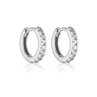 MARCH AQUAMARINE BIRTHSTONE HUGGIES | SILVER