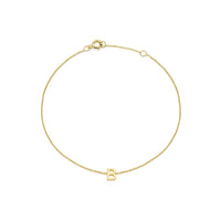 PETITE INITIAL BRACELET | 9K SOLID GOLD