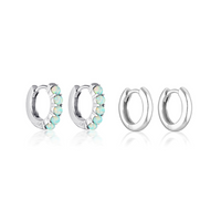 AURA & BARE HUGGIE BUNDLE | SILVER