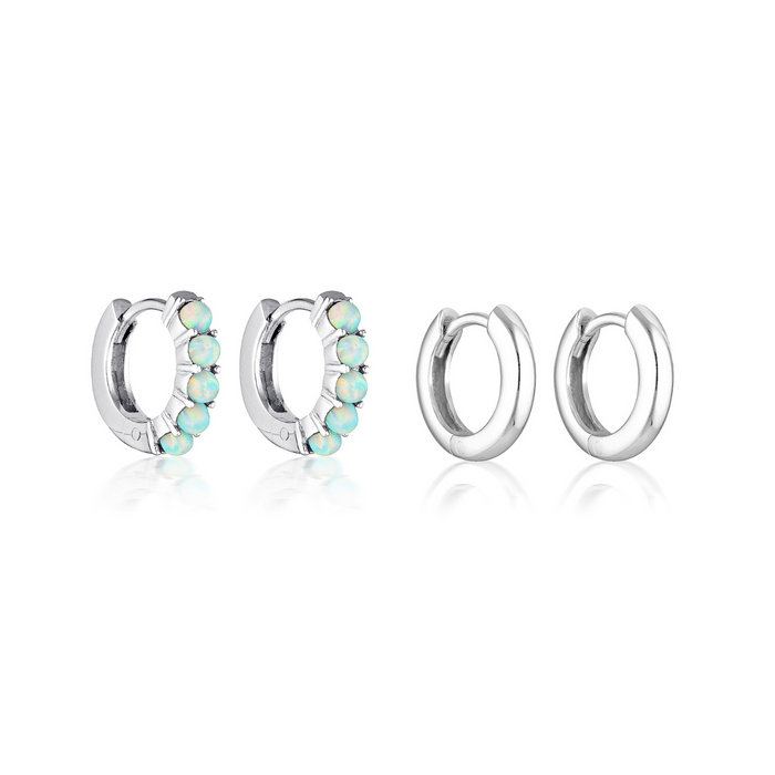 AURA & BARE HUGGIE BUNDLE | SILVER