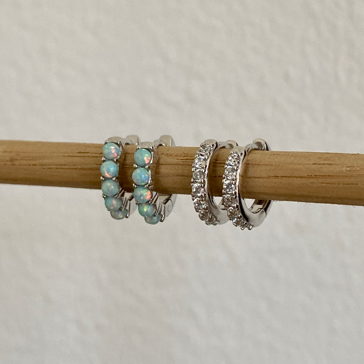 AURA & LINA HUGGIE BUNDLE | SILVER