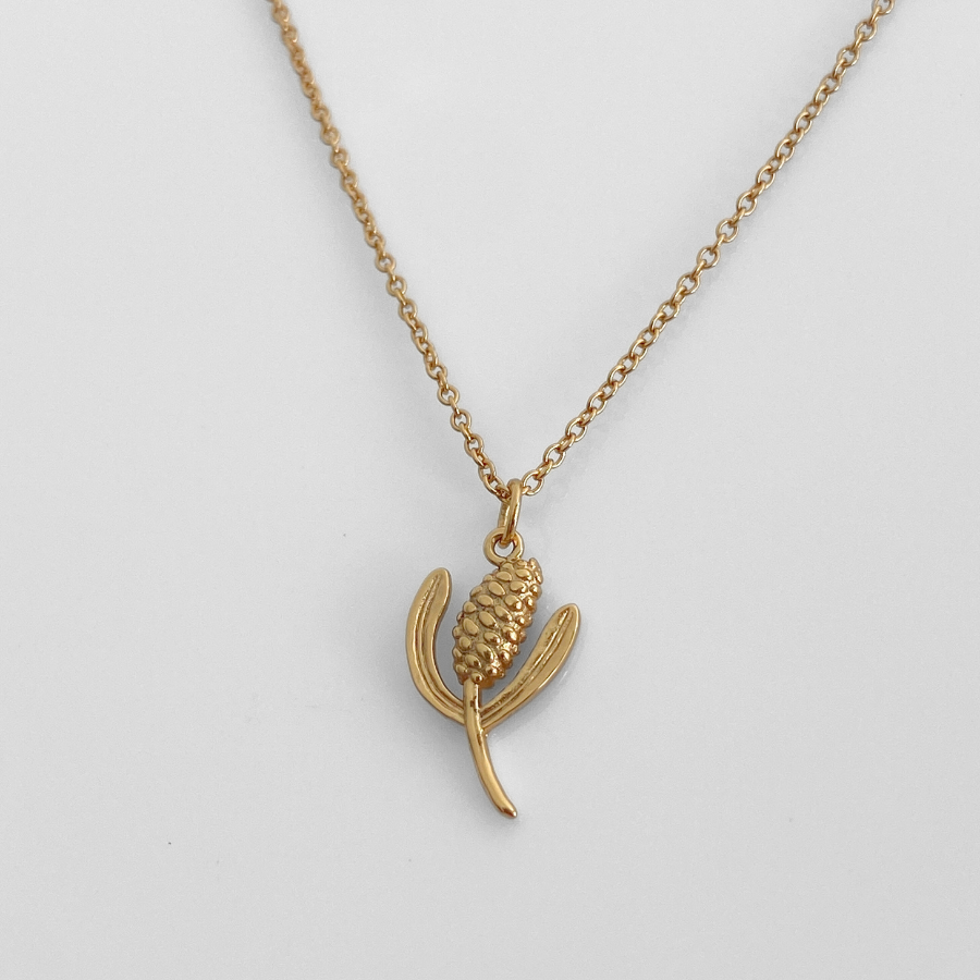 FREESTONE BANKSIA NECKLACE | GOLD