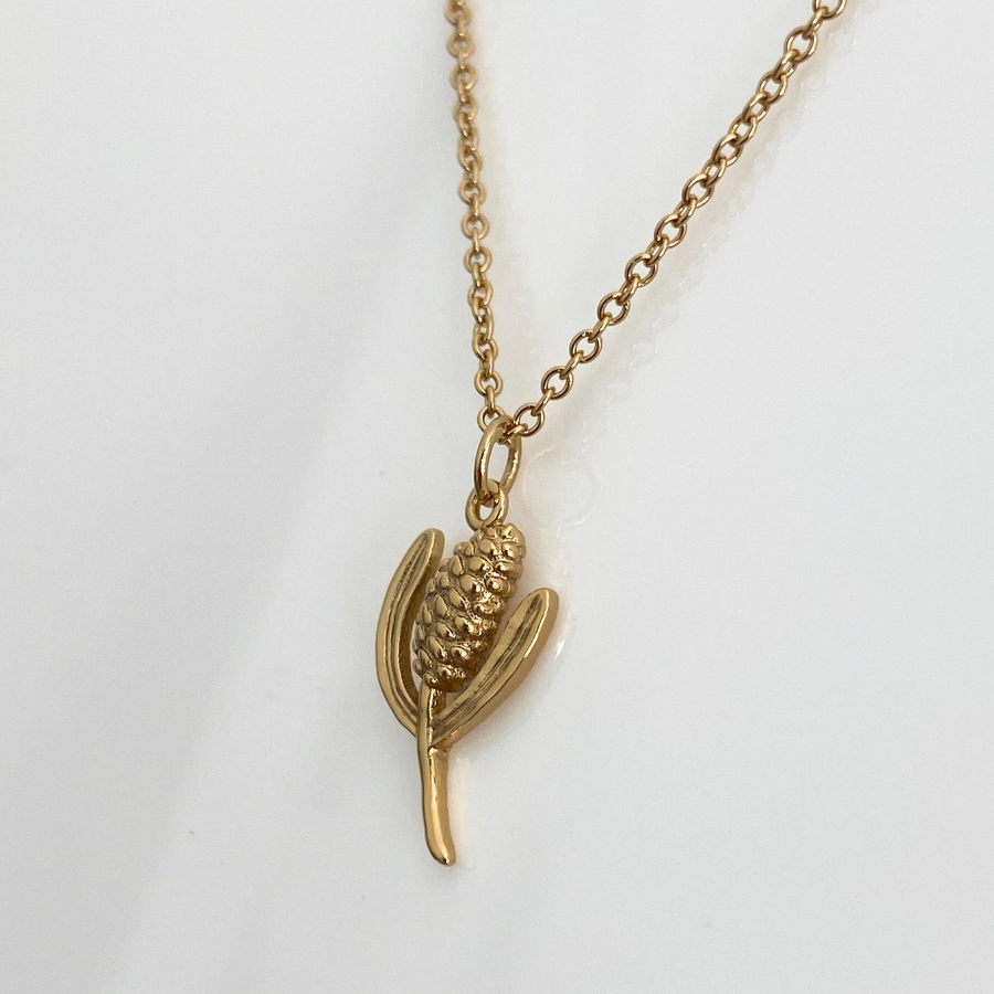 FREESTONE BANKSIA NECKLACE | GOLD
