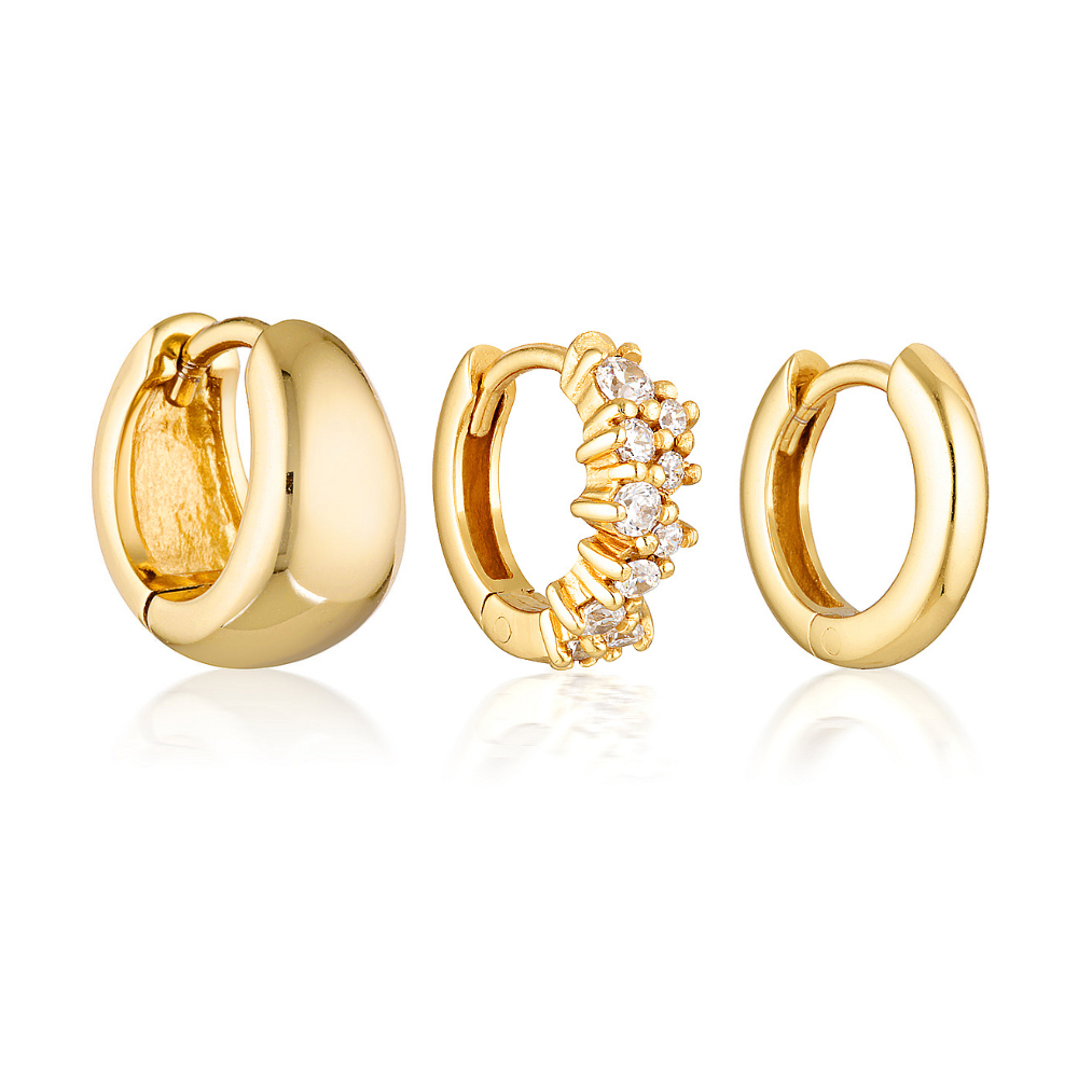 CHERISH EARRING SET | GOLD