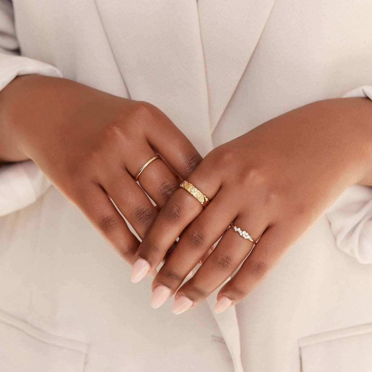 SERRA STACKING RING | GOLD