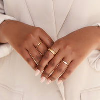 SERRA STACKING RING | GOLD