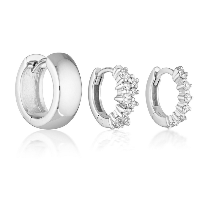 DESIRE EARRING SET | SILVER