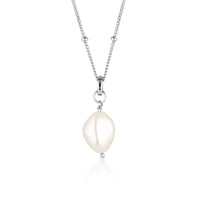 CELINE PEARL NECKLACE | SILVER