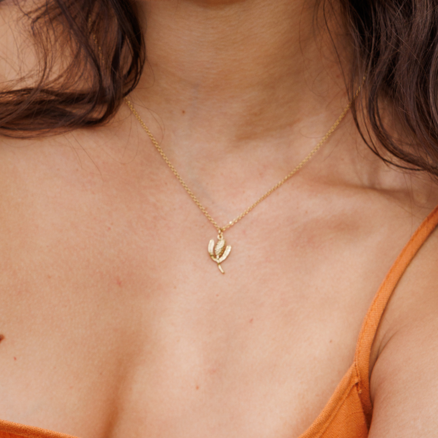 FREESTONE BANKSIA NECKLACE | GOLD