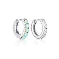 AURA & LINA HUGGIE BUNDLE | SILVER
