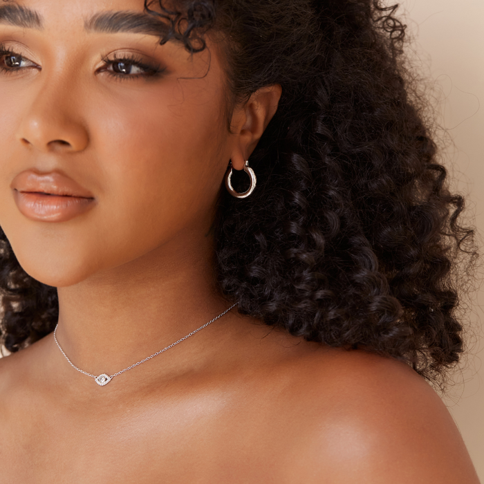 EVIL EYE NECKLACE | SILVER
