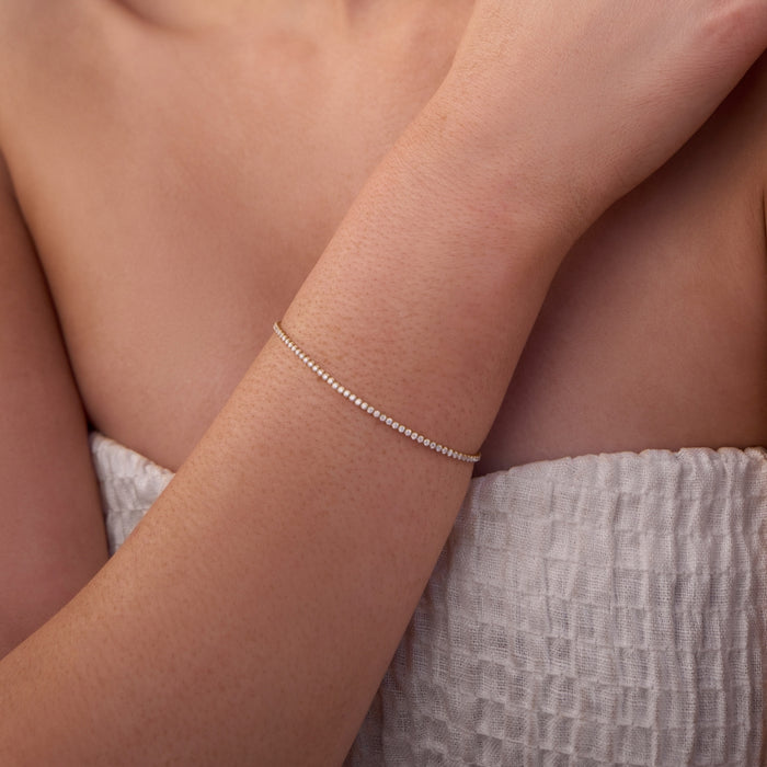CLASSIC TENNIS BRACELET | GOLD