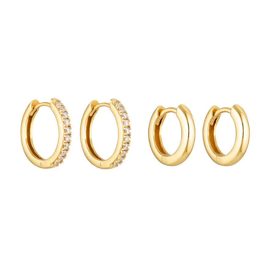 HANA & BARE EARRING BUNDLE | GOLD
