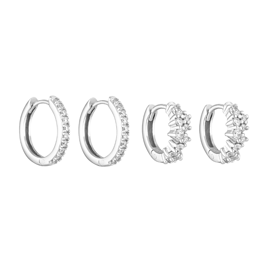HANA & COVEY EARRING BUNDLE | SILVER