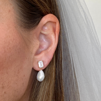 OLIVIA PEARL EARRINGS | GOLD