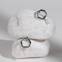PEONY PEARL EARRINGS | SILVER
