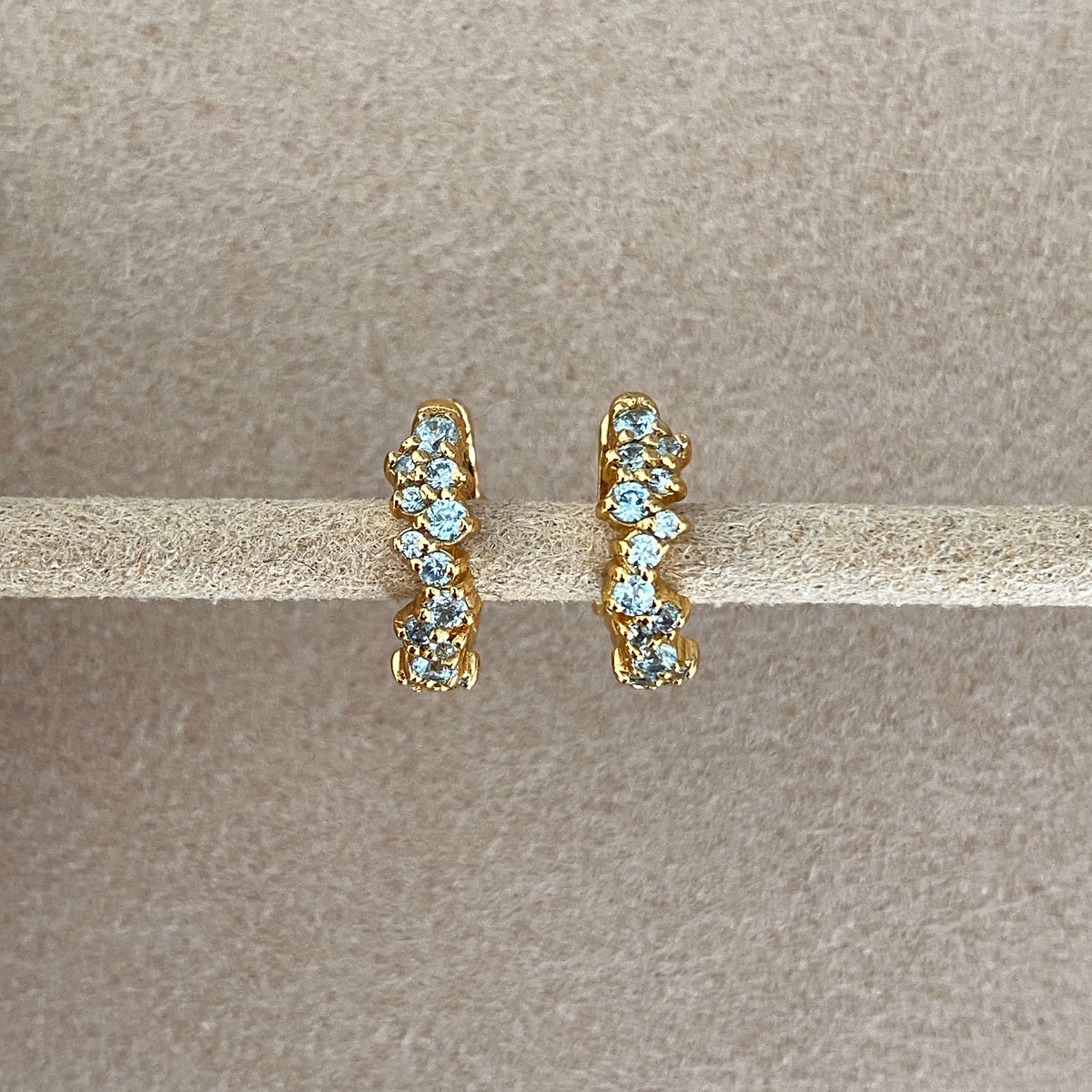 SOMETHING BLUE COVEY HOOPS | GOLD