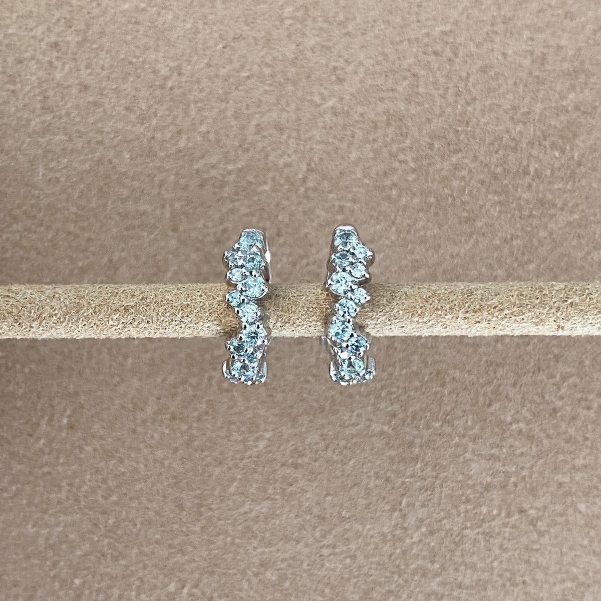 SOMETHING BLUE COVEY HOOPS | SILVER