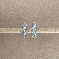 SOMETHING BLUE COVEY HOOPS | SILVER