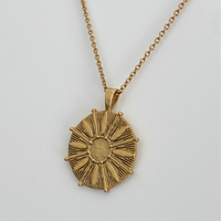 FREESTONE SUN NECKLACE | GOLD