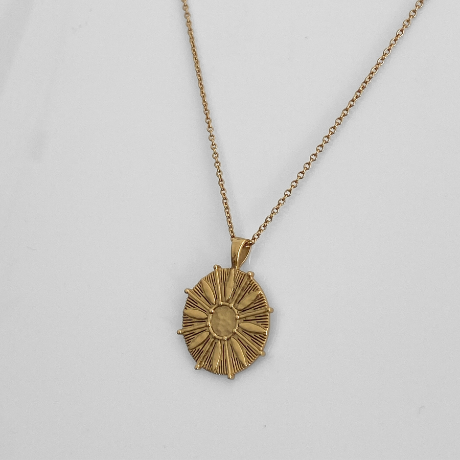 FREESTONE SUN NECKLACE | GOLD