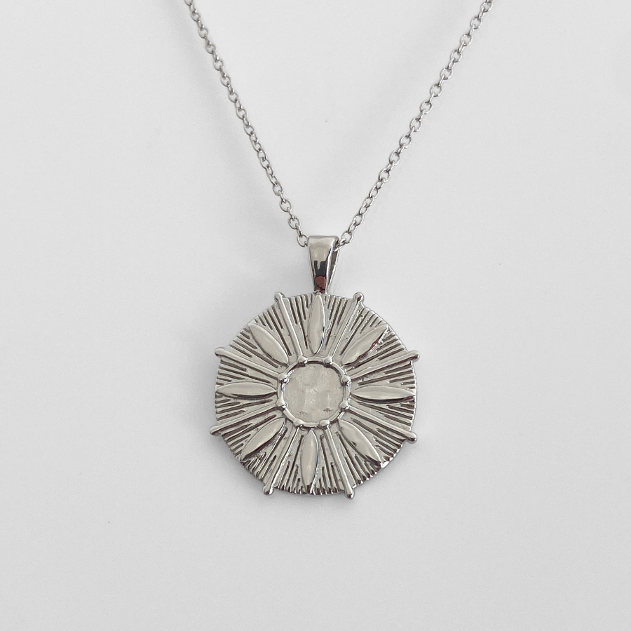 FREESTONE SUN NECKLACE | SILVER