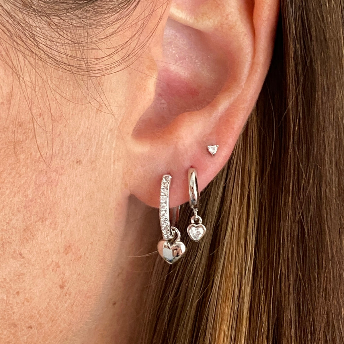 PARIS HEART CHARM | SILVER