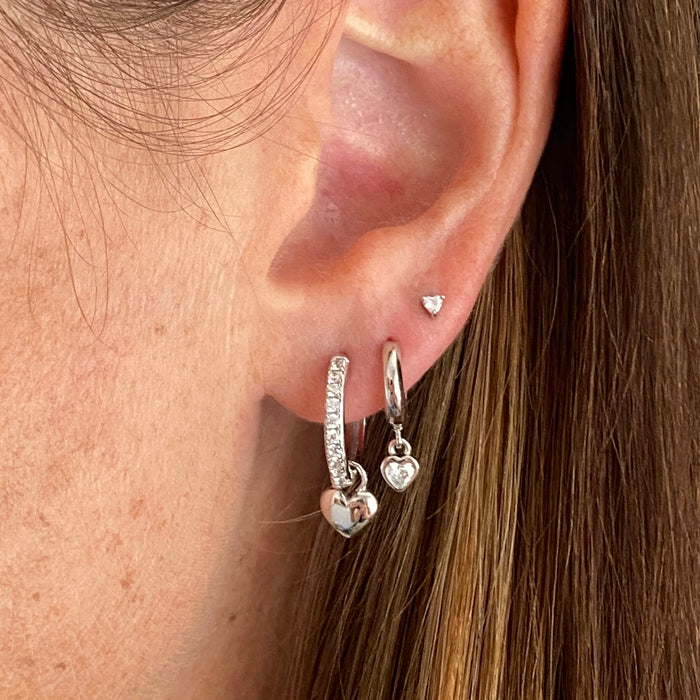 PARIS HEART CHARM | SILVER