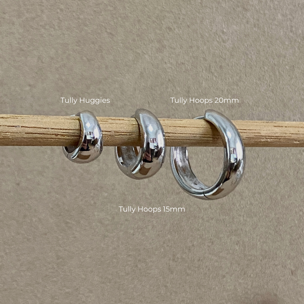 TULLY HOOPS 15MM | SILVER