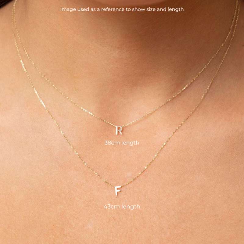 PETITE 'Q' INITIAL NECKLACE | 9K SOLID ROSE GOLD