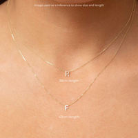 PETITE 'H' INITIAL NECKLACE | 9K SOLID GOLD