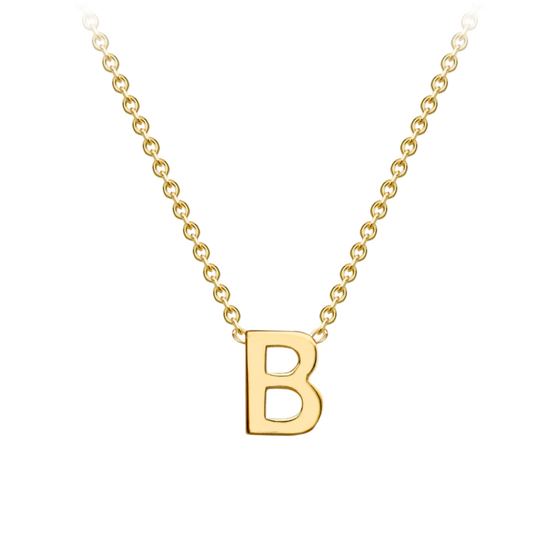 PETITE INITIAL NECKLACE | 9K SOLID GOLD