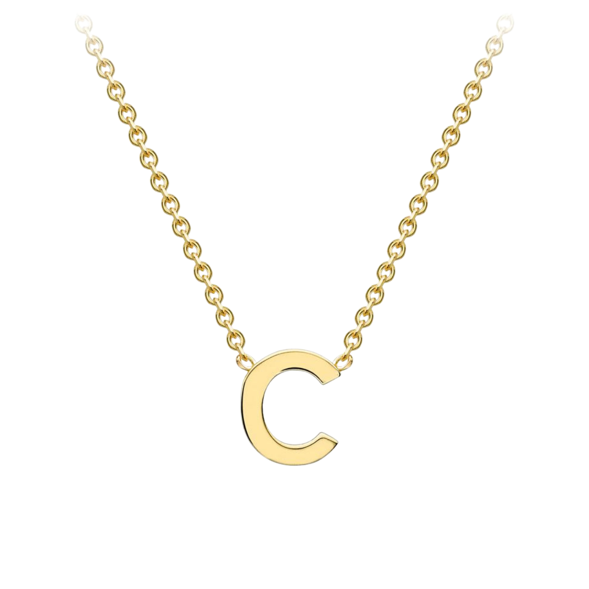PETITE INITIAL NECKLACE | 9K SOLID GOLD