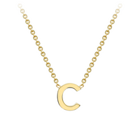 PETITE INITIAL NECKLACE | 9K SOLID GOLD