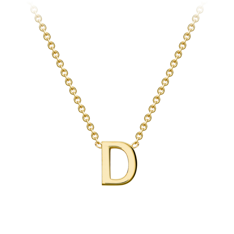 PETITE INITIAL NECKLACE | 9K SOLID GOLD