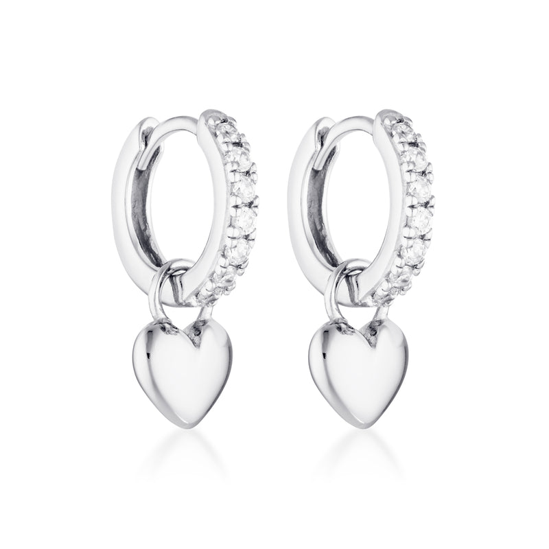 PARIS HEART HUGGIES | SILVER