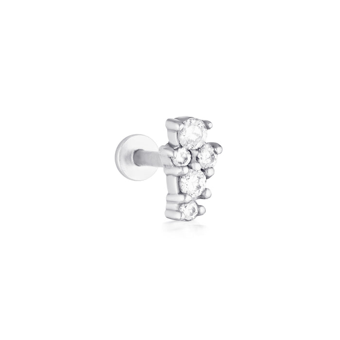Covey Flatback Stud - Silver