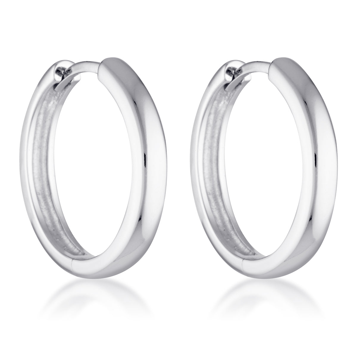 FLEUR HOOPS | SILVER