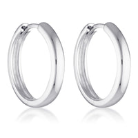 FLEUR HOOPS | SILVER