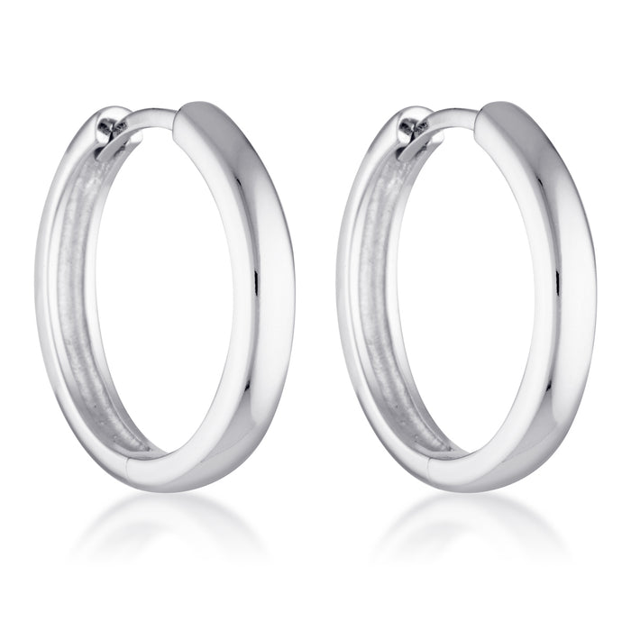 FLEUR HOOPS | SILVER