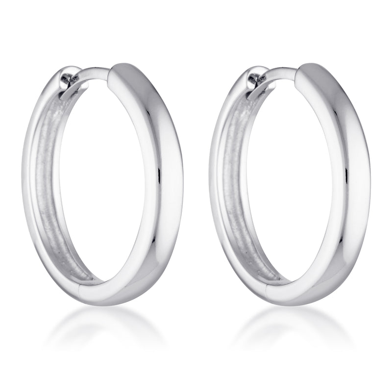 FLEUR HOOPS | SILVER