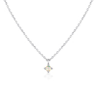 OPAL NECKLACE | 9K SOLID WHITE GOLD