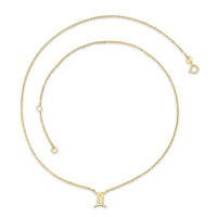 GEMINI ZODIAC NECKLACE | 9K SOLID GOLD