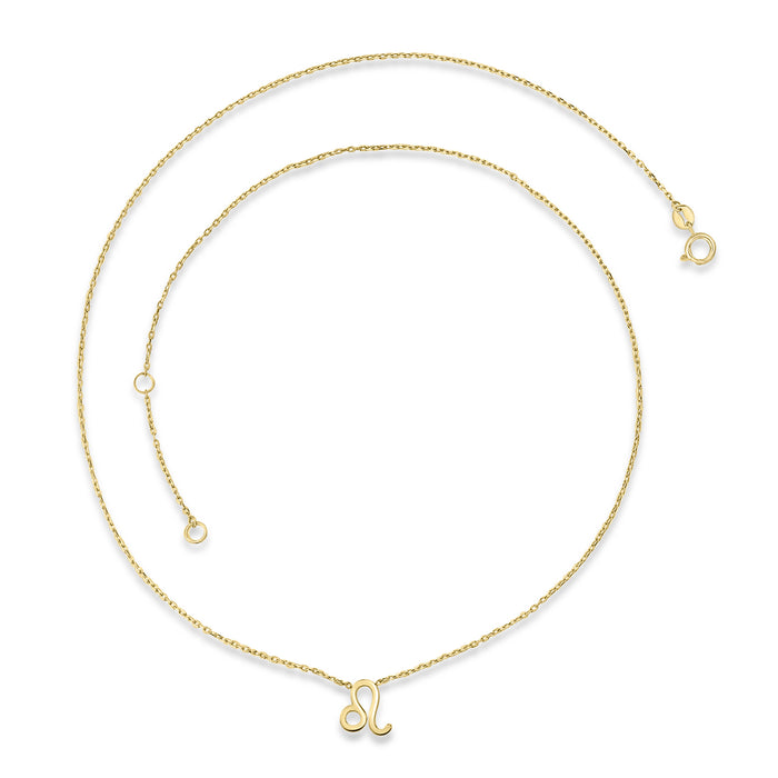 LEO ZODIAC NECKLACE | 9K SOLID GOLD