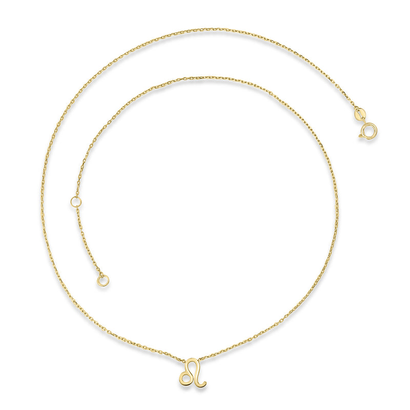 LEO ZODIAC NECKLACE | 9K SOLID GOLD