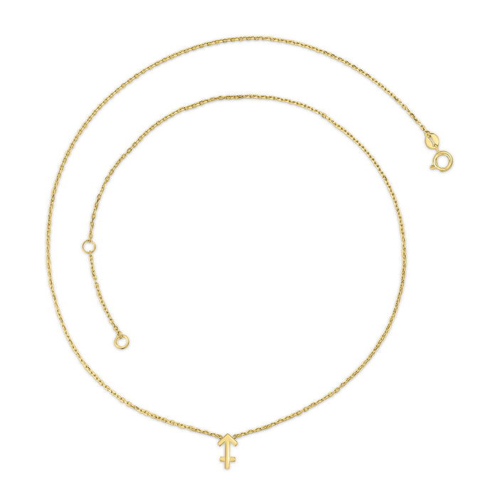 SAGITTARIUS ZODIAC NECKLACE | 9K SOLID GOLD