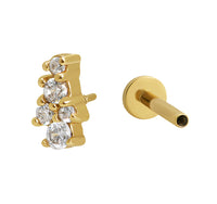 Covey Flatback Stud - Gold