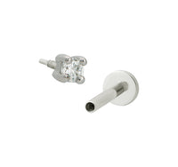 Round Flatback Stud - Silver